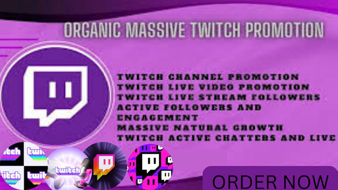 Gig Preview - Do viral twitch channel promotion and twitch affiliate to gain viewers