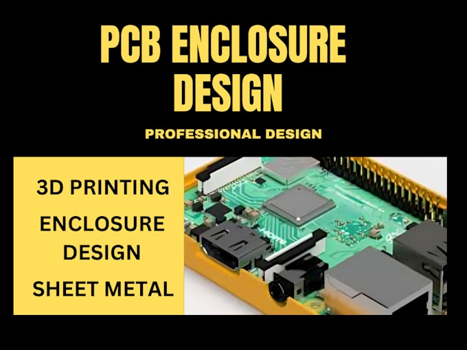 Gig Preview - Design schematic, pcb layout and enclosure using autodesk eagle and 3d printing