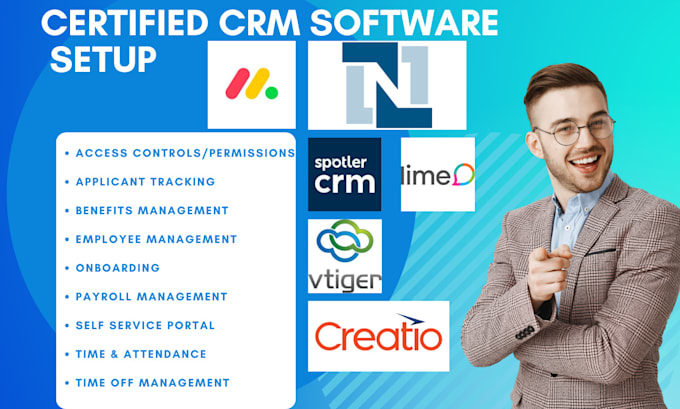 Gig Preview - Setup crm software mondaycrm netsuite spotler crm vtiger crm creatio crm limecrm