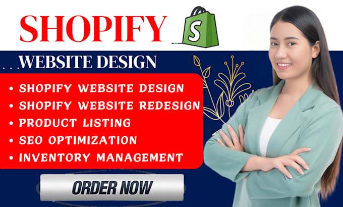 Gig Preview - Create shopify dropshipping store design shopify store redesign shopify website