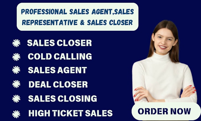 Gig Preview - Be your  dynamic real estate sales agent, salesperson sales closer sales