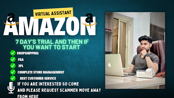 Gig Preview - Be your amazon virtual assistant, amazon dropshipping consultant, amazon expert