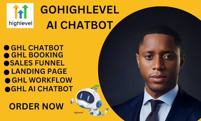 Gig Preview - Create gohighlevel funnel, ghl appointment booking bot, ai chatbot, ghl workflow