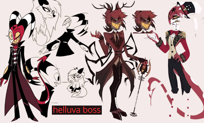 Gig Preview - Draw your oc as helluva boss or hazbin hotel characters style