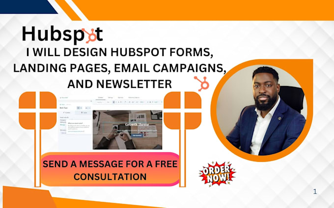 Gig Preview - Design hubspot forms, hubspot landing pages, email campaigns, and newsletters