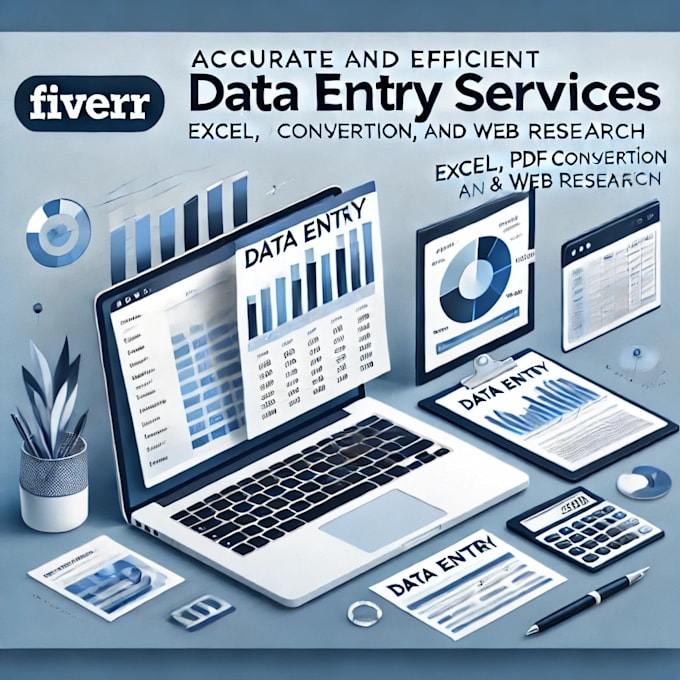 Gig Preview - Enter and organize your data into excel or google sheets with accuracy