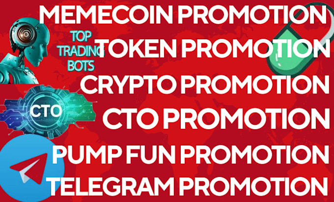 Gig Preview - Telegram promotion pump crypto presale, set pump fun trading bot, cto memecoin