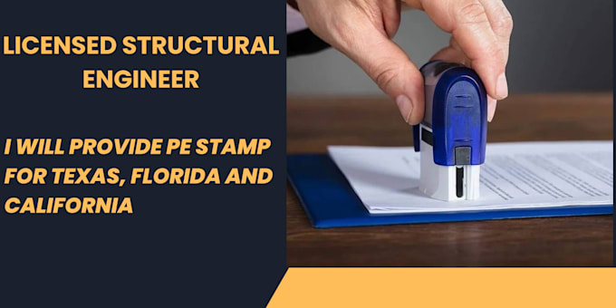 Bestseller - provide pe stamp for texas florida and california