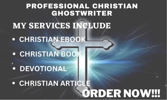 Gig Preview - Be your professional christian, christmas ebook ghostwriter with book covers