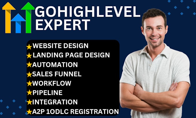 Bestseller - gohighlevel website expert sales funnel ghl chatbot automations a2p 10dlc