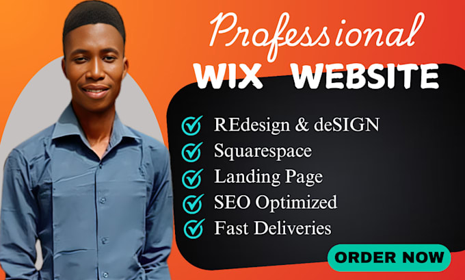 Gig Preview - Wix website design wix website redesign and wix website ecommerce store