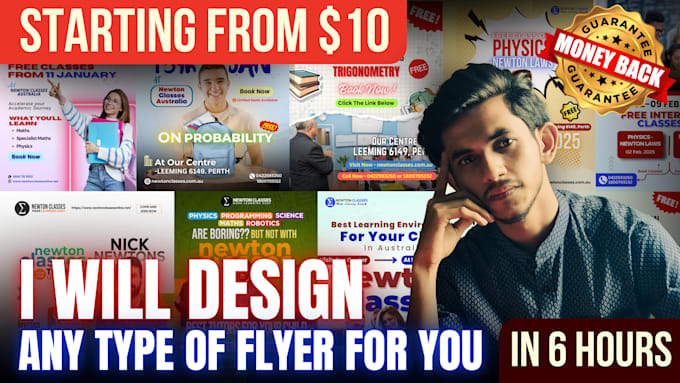 Bestseller - design any flyer, poster, brochure, leaflet or menu within 6 hours