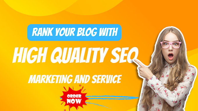 Gig Preview - Provide high quality SEO and social media services to you