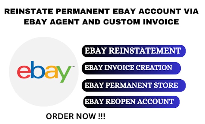 Gig Preview - Reinstate permanent ebay suspension, remove mc011, mc172, mc999 restriction