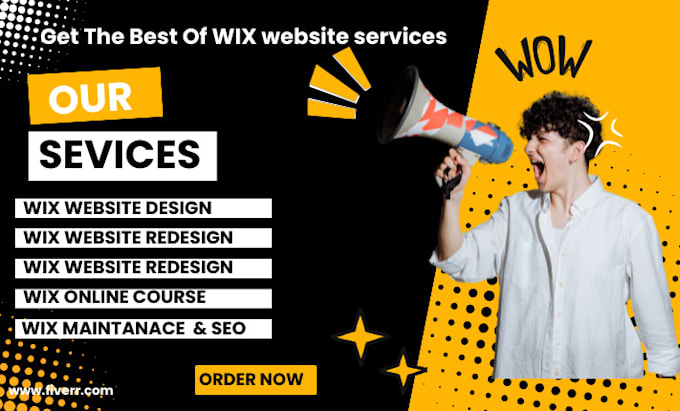 Gig Preview - Create wix website wix maintanance wix update wix redesign wix studio wix editor