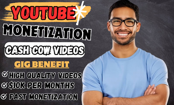 Gig Preview - Manage automated youtube edit cash cow videos top10 cash cow automation channel