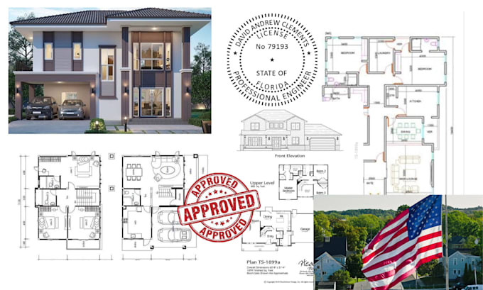 Gig Preview - Stamp and draw 2d autocad architectural and construction floor plan blueprint