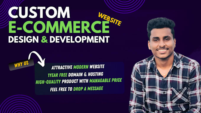 Gig Preview - Build a responsive wordpress ecommerce website using woocommerce