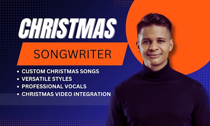 Gig Preview - Write and sing christmas song for your family, christmas video songwriter, edm