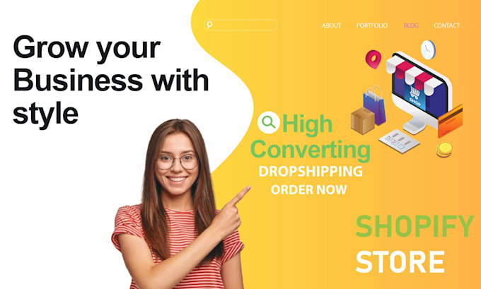 Gig Preview - Build shopify store or dropshipping ecommerce store