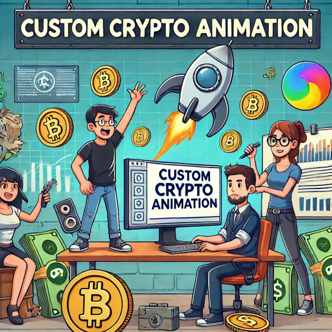 Gig Preview - Create 2d animated GIF, crypto video, crypto animation