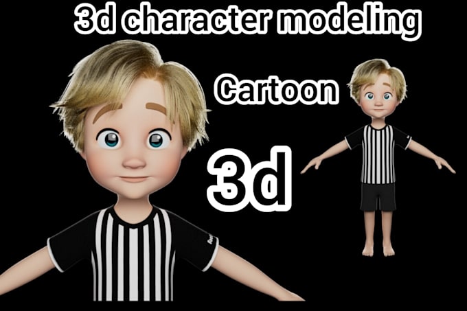 Gig Preview - Do 3d character modeling 3d cartoon model character design