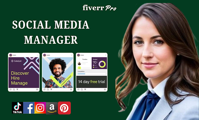 Gig Preview - Elite tiktok management with digital design to social media manager promotion