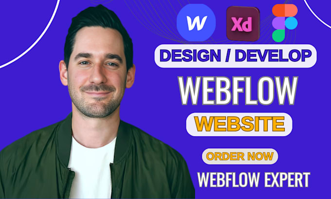 Gig Preview - Design and develop webflow websites, convert figma to webflow, optimize for SEO