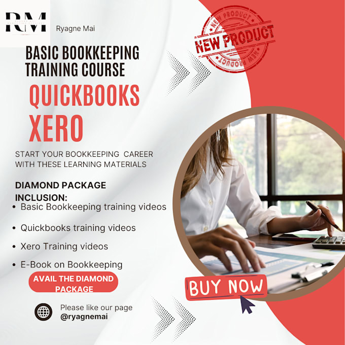 Gig Preview - Send you a basic bookkeeping training course with xero and quickbooks