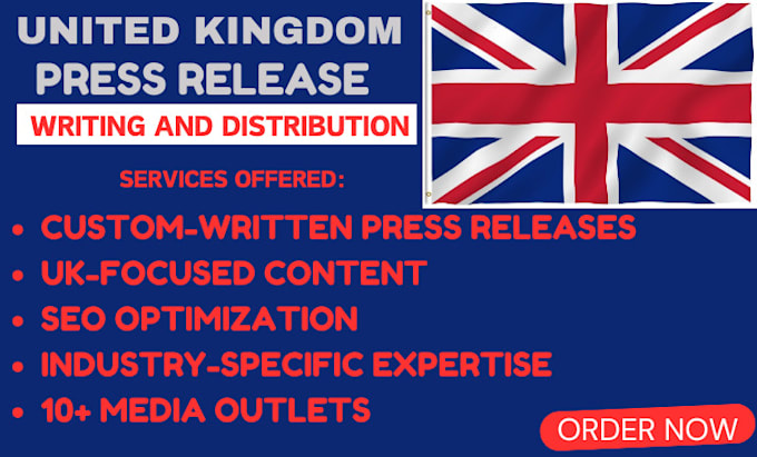 Bestseller - write and distribute your press release across top UK media