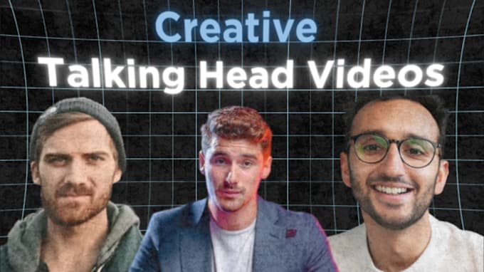 Gig Preview - Edit motion graphics talking head video for youtube