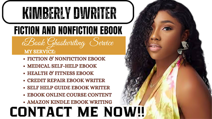 Gig Preview - Be your self help ebook ghostwriter, ebook writer nonfiction writer amazon kdp