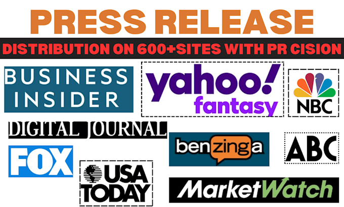 Gig Preview - Write and do press release distribution on top news sites, yahoo finance