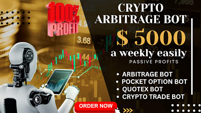 Gig Preview - Develop arbitrage bot crypto trading bot hft bot crypto bot development quotex