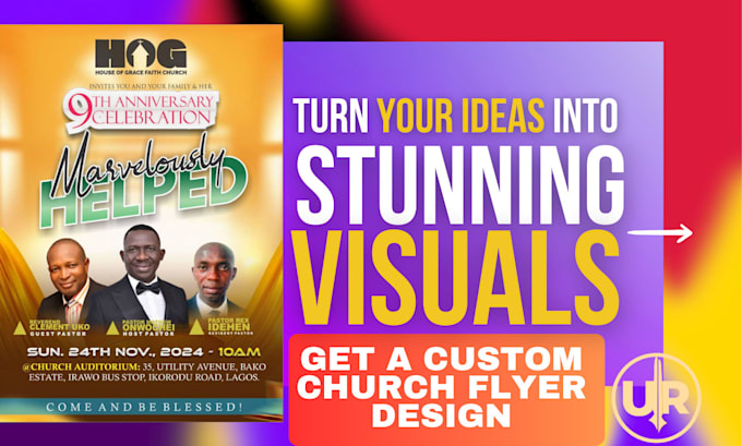 Gig Preview - Do a creative flyer for your church event