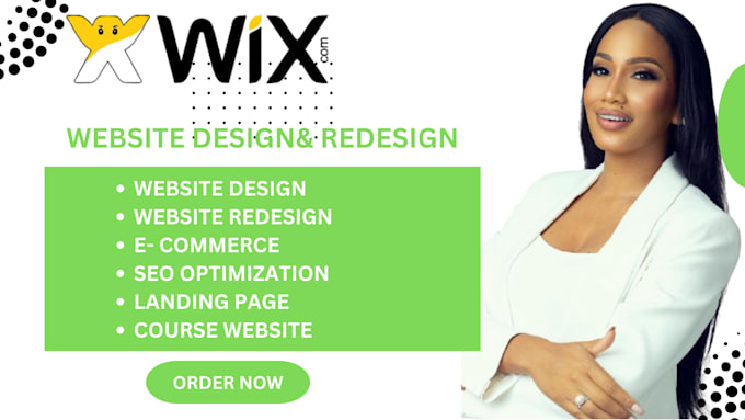 Gig Preview - Design a professional wix website or redesign wix website