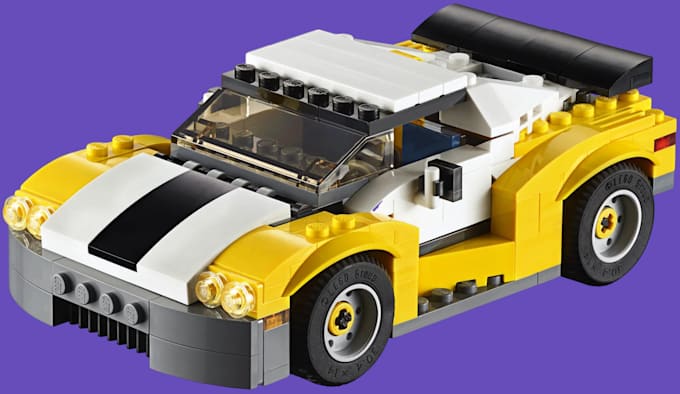 Gig Preview - 3d car lego 3d lego model 3d lego design lego toys 3d lego brick  manual