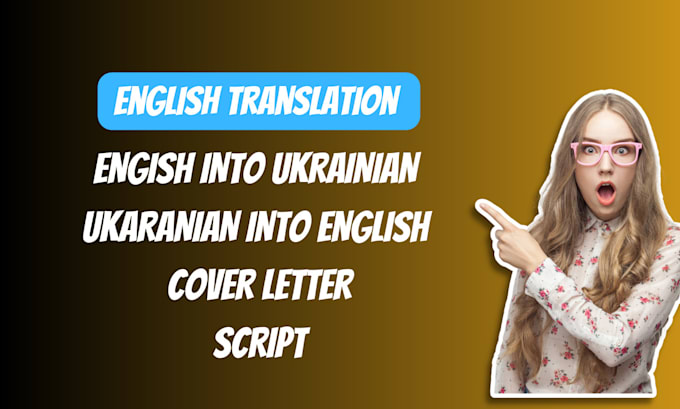 Bestseller - do job resume CV and cover letter translation from ukaranian into english