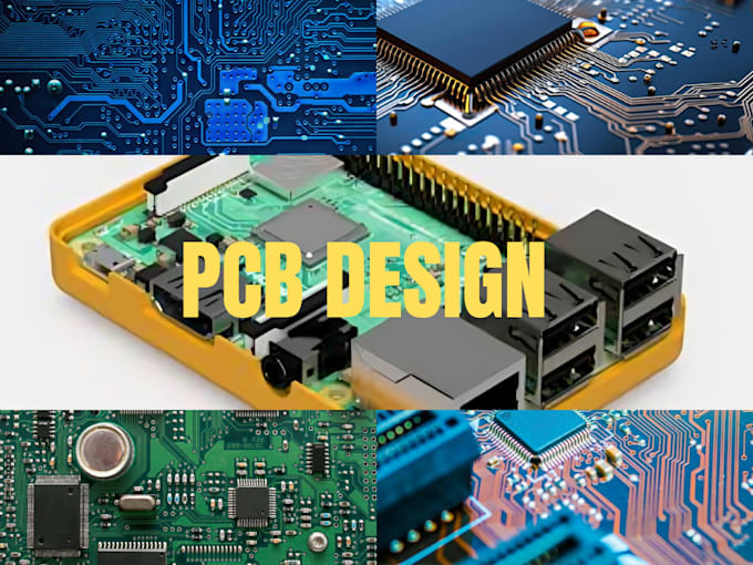 Gig Preview - Design pcb board circuit schematics pcb board in  easyeda kicad, altium eaglecad