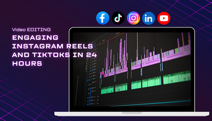 Gig Preview - Edit engaging instagram reels, youtube shorts and tiktoks in 24 hours