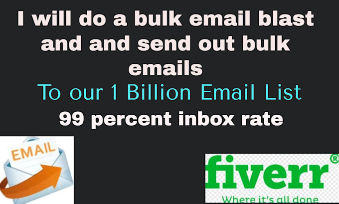 Gig Preview - Do bulk email blast, email campaign, bulk sms, email design