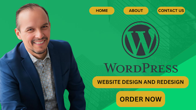 Gig Preview - Design wordpress landing page wordpress website design custom wordpress website