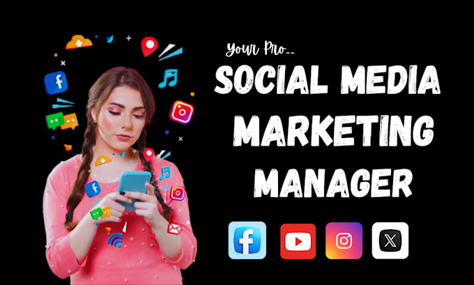 Gig Preview - Be your social media manager and manage facebook,twitter,instagram