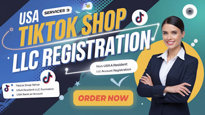 Bestseller - setup tiktok shop account llc formation tiktok shop usa tiktok dropshipping