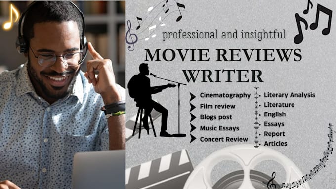 Gig Preview - Write movie review essays, TV show review, concert report, articles, poetry