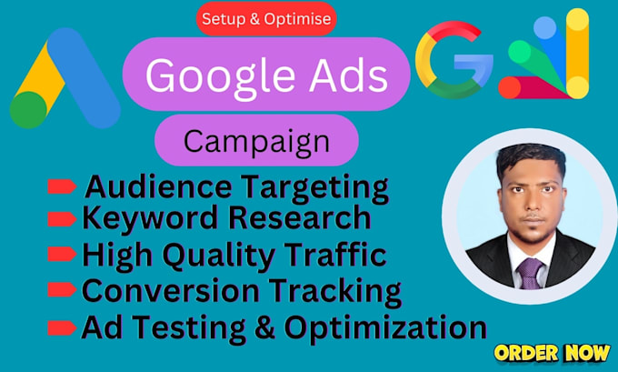 Gig Preview - Set up, optimize and manage high performance google ads PPC campaigns