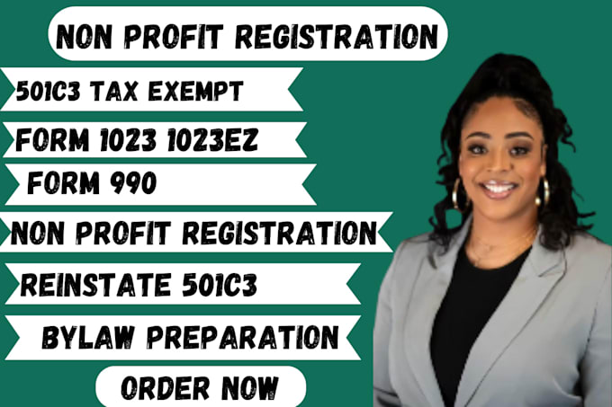 Gig Preview - Non profit registration, llc registration, ein, 501c3, tax exempt form 990