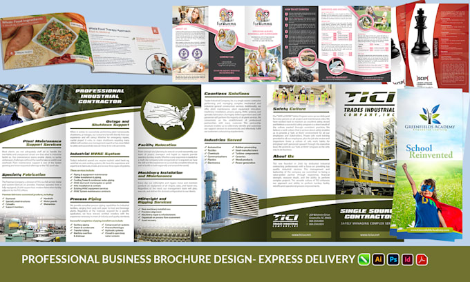 Gig Preview - Creative trifold brochure, company profile, booklet, catalog flyer designs