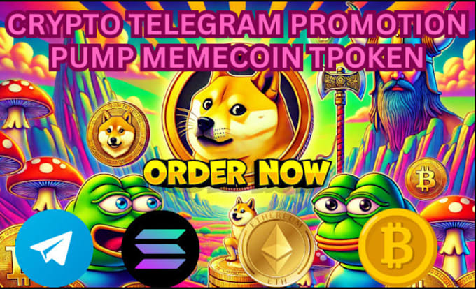 Gig Preview - Pump your sui token, crypto, trx, dex, moonshot meme coin, telegram promotion