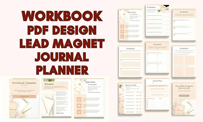 Bestseller - design workbook, PDF lead magnet, journal design, printable planner ebook design